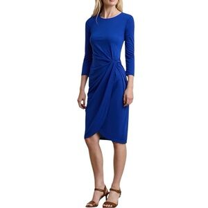 Lauren Ralph Lauren Twist-Front Stretch Jersey Dress Size 16